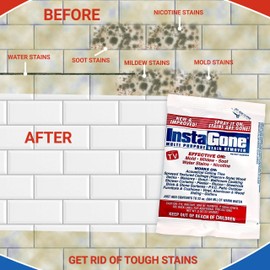 INSTAGONE Stain Remover - 20 Pack REFILL for Larger Areas - Indoor/Outdoor Ceiling, Wall, Bathroom, Roof, PVC Fence, Patio Furniture, Vinyl, Concrete & More