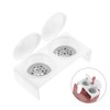 Ipetboom Double Cup Nail Dappen Dish Manicure Soaking Bowl for