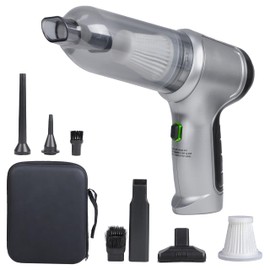 EcoNour Cordless Handheld Car Vacuum Cleaner | 120W Power, Dual Battery & 12000Pa High Power Mini Vacuum for Car Detailing | Rechargeable Dust Buster, Portable Handheld Vacuum for Home & Pet Hair