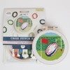 Simply MAKE Cross Stitch Kit Rugby Match Design, Kids &