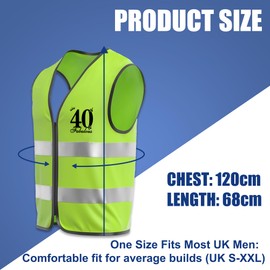 Funny 40th Birthday Vest Gifts for Men,Unique and Novel Mens Birthday Gifts Ideas,Perfect Funny Birthday Decorations for Dad to Create Memorable Celebration,One Size Fits Most
