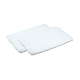 Maxi-Cosi Swift Travel Cot Fitted Sheet 2 x Cot Bed Covers to fit Maxi-Cosi Swift Crib Newborn Mattress - White