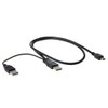 AbleGrid USB Y Charger Data Sync Cable Cord Lead For
