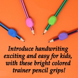 Bulk Training Pencil Grips Pencil Grip Trainer for Kids Handwriting Trainer Pencil Grips for Kids Handwriting Pencil Grippers 48 Assorted Colors Kids Pencil Grips Writing Aids Help Kids Write Better