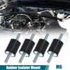 X AUTOHAUX 4pcs M6 Anti Vibration Rubber Isolator Mount 20x25mm