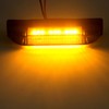 Partswcgg 4Pcs 4" Inch Smoked Amber LED Front Grille Marker