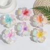 6 Pack Flower Hair Claw Clips for Women - Non-Slip
