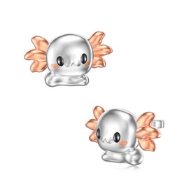 Flpruy Axolotl Earrings for Women 925 Sterling Silver Axolotl Earrings Studs Axolotl Jewelry Gifts for Women