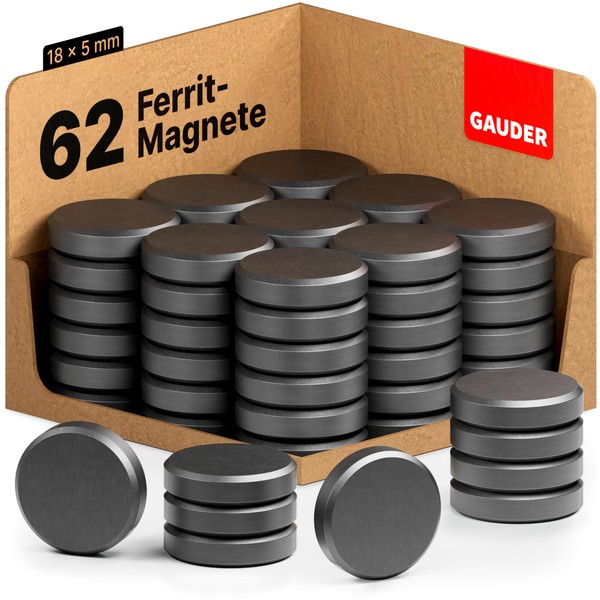 GAUDER GAUDER Magnete für Magnettafel | 62x Starke Magnete für