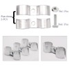 Double Pipe Clamp Chain Link Fence Clamps, glrovazas 6Pcs Panel