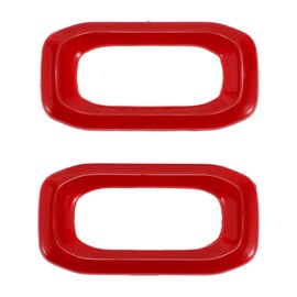 REPAIROCK 2 Pcs Door Lock Switch Button Trim Cover for Jeep Wrangler JL JLU 18-24 for Jeep Gladiator JT 2 Door 4 Door Interior Door Lock Switch Cover Trim Frame ABS Red