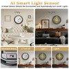 Illuminated Large Metal Outdoor Clocks Waterproof 18 Inches With AI