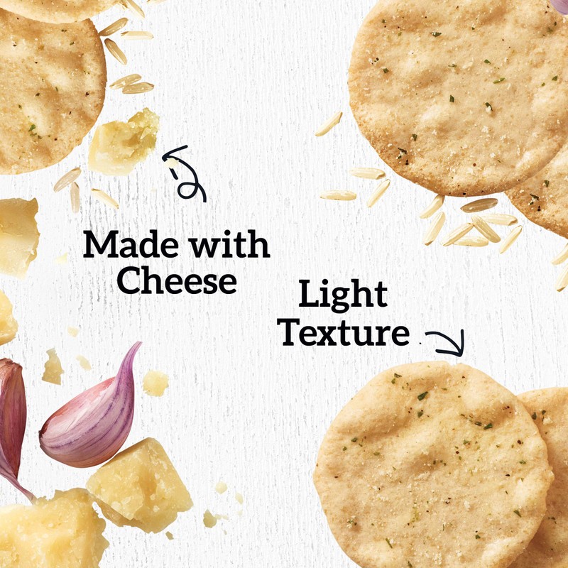 Good Thins Parmesan & Garlic Rice & Cheese Snacks Gluten
