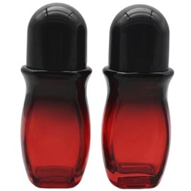 LJJCSFF 2pcs 50ml Glass Roller Bottles Large Empty Roller Ball Bottle Leak Proof Refillable Rollerball Bottles For Perfume Essential Oils Deodorant