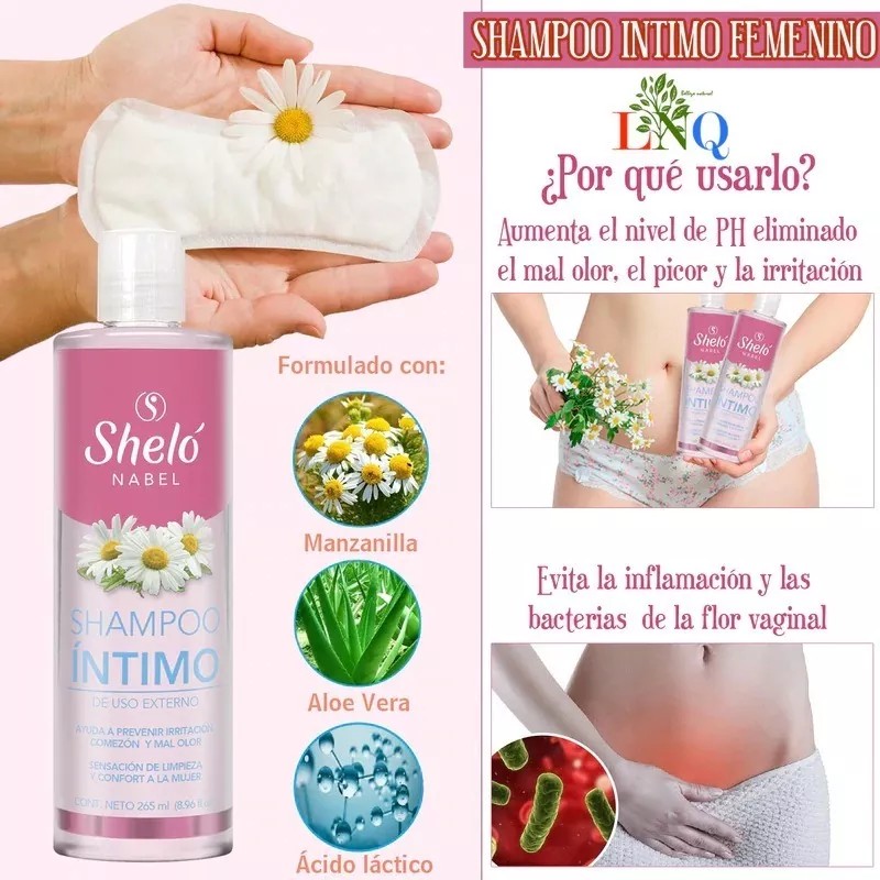 Sheló Nabel Shampoo Intimo Con, Crema Depiladora, Shelo Nabel.