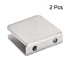uxcell Stainless Steel 0 Degree Square Frameless Glass Clamp, 6pcs