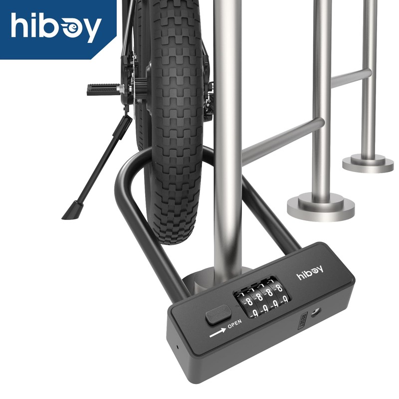 Hiboy Bike Combination U-Lock, Anti-Theft Security Bicycle Lock with Mounting