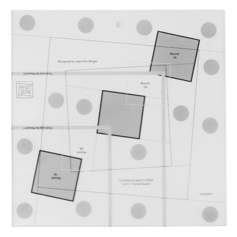 Quilting Ruler, Creative Grids Log Cabin Trim Tool, Easy to
