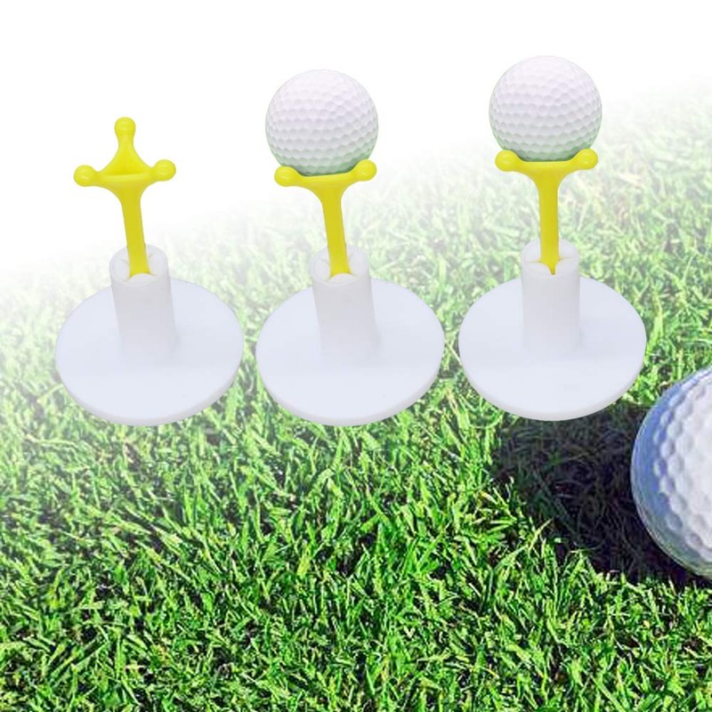 QHALEN Golf Rubber Tee Holder Set for Golf Driving Range