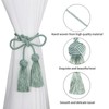 BEL AVENIR 2 Pack Curtain Handmade Tiebacks Decorative Curtain Holdbacks