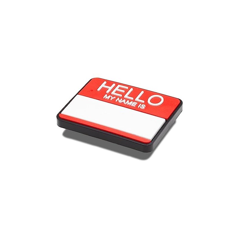 Crocs Occupation Shoe Charms| Jibbitz, Hello My Name is, One