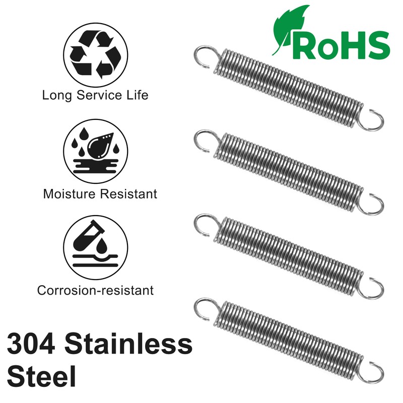 GUNGY Tension Springs with Hooks Stainless Steel Tension Spring Tension