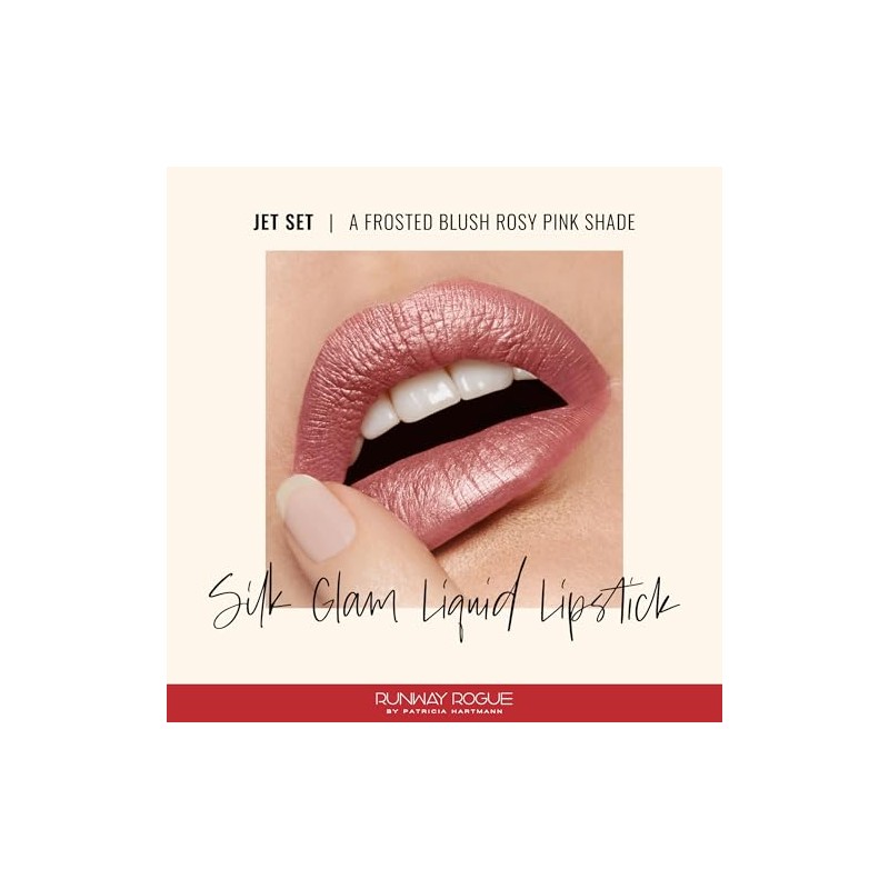 Runway Rogue Barra De Labios Líquida Silk Glam, Color Rosa