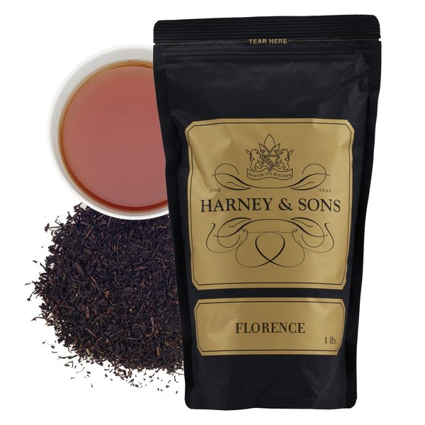 Harney & Sons Florence Black Tea with Chocolate and Hazelnut Notes, 16 Oz