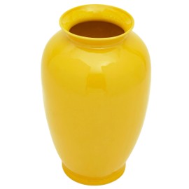 Red Lantern 14" Bright Yellow Tung Chi Vase
