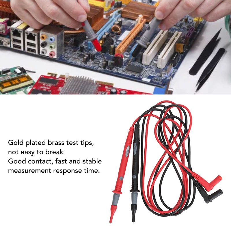 20Pcs Multimeter Test Cable Crocodile Clip Needle Probe Connecting Cable