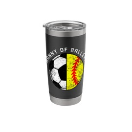Nanny Of Ballers Funny Soccer Softball Grandma Nanny Stainless Steel Insulated Tumbler