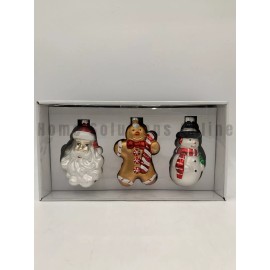 Merry Moments Aldi Merry Moments Vintage Christmas Santa Gingerbread Snowman Ornaments #9921