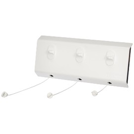 Leifheit Wall Dryer, Rollfix Triple Longline Washing Line, Retractable Clothes Airer, Space Saving Dryer for Wall, Indoor, Outdoor, Laundry Rack, Wall Mounted