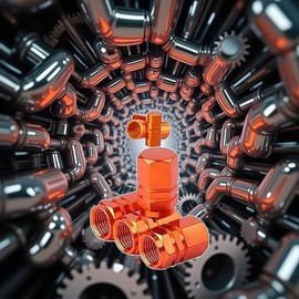 Orange Tire Valve Stem Caps, Heavy-Duty Tire Valve Caps, Dust Proof Airtight Air Caps Cover, Aluminum Alloy Wheel Caps, Tires Accessories, Cars, Bike, Trucks and Motorcycles,Valve Stems and Caps