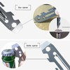 Multipurpose Card | Bottle Opener Survival Gear Card | Stainless