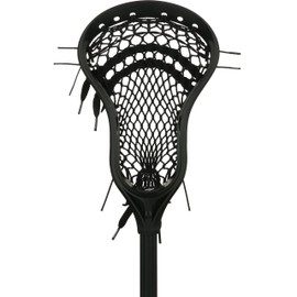 StringKing Complete 2 Intermediate Attack Lacrosse Stick (Black/Black)
