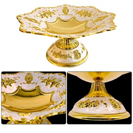 EaseInstall Fruit Bowl for Kitchen Counter - Decorative Bowl for Home Decor - Candy Dish Pedestal Bowl - Decorative Bowls for Home Decor - Golden Fruit Bowl Decor (Gold)