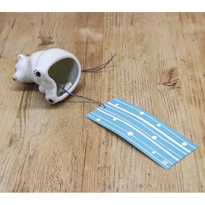 Yakushi Kiln Wind Chime, Seto (Shirokuma)