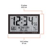 MARATHON Atomic Full Calendar Clock with Extra Large Digits Indoor