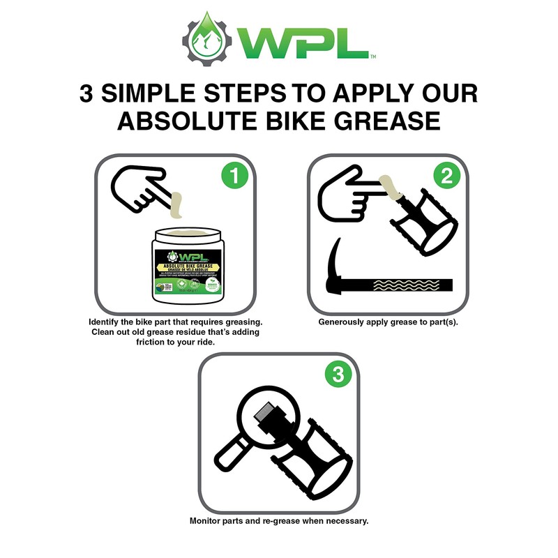 WPL Absolute Bicycle Grease 454g - All-Purpose Bike Grease and