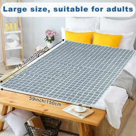 BOUTICOL Water Proof Blanket for Bed Couples Blanket 60"x80" White, Black, Waterproof, Machine Wash, Queen Size, Twin/Double Mattress