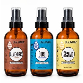 LilaLavanda - Kit de Aceites para Masaje, Set de 3 x 118 ml