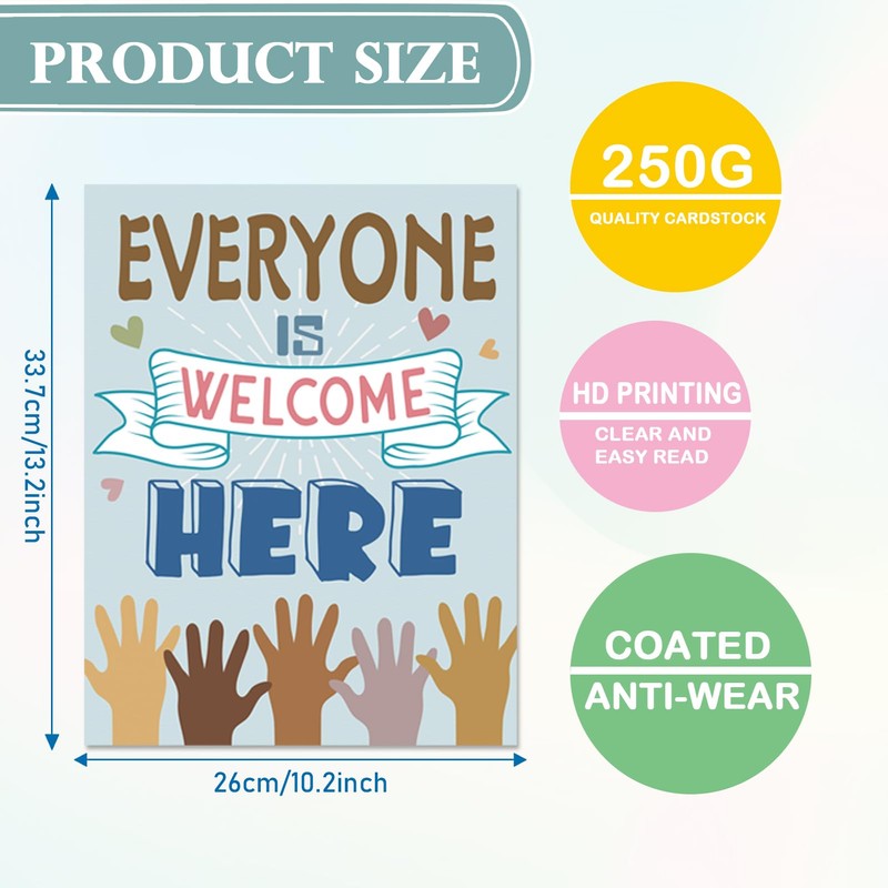 Adduster 12 Pack Inspirational Classroom Posters - Middle and High