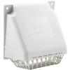 DEFLECTO Wide Mouth Dryer Vent Hood with Removable Bird Guard,