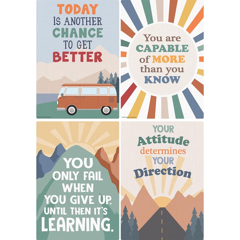 Teacher Created Resources Moving Mountains Road Trip Positive Sayings Educational