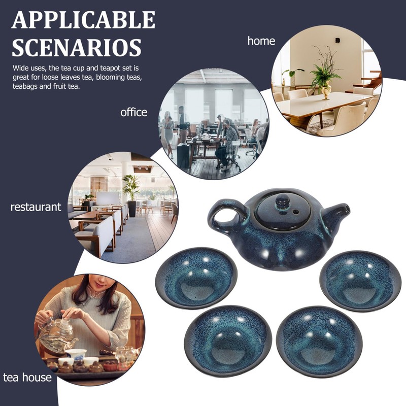 Ciieeo Tea Set Chinese Ceramic Teapot Cups Kung Fu Tea