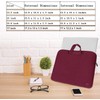 15.6 Inch Laptop Sleeve, Durable Slim Briefcase Handle Bag &