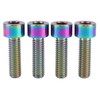 UHDFBDHF Titanium Bolt M6 x 20mm Hex Bolt for Bicycle