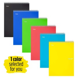 Five Star Top Bound Notebook, 1 Subject, College Ruled Paper, 100 Sheets, 11" x 8-1/2", Color Selected For You, 1 Count (06182)