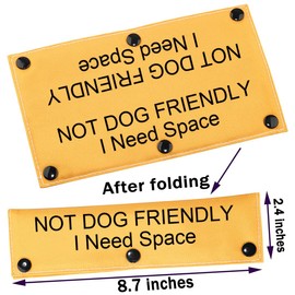 PWHAOO Nervous Rescue/Not Dog Friendly I Need Space Dog Leash Wrap Rescue Dogs Anxious Dogs Leash Sleeve (Not Dog Friendly I Need SpaceSleeve)
